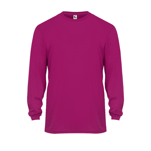 Badger Sport C2 L/S Tee (510400-001104), Color 'Hot Pink'